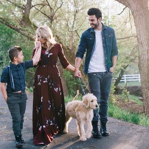 Red Floral Maxi Dress